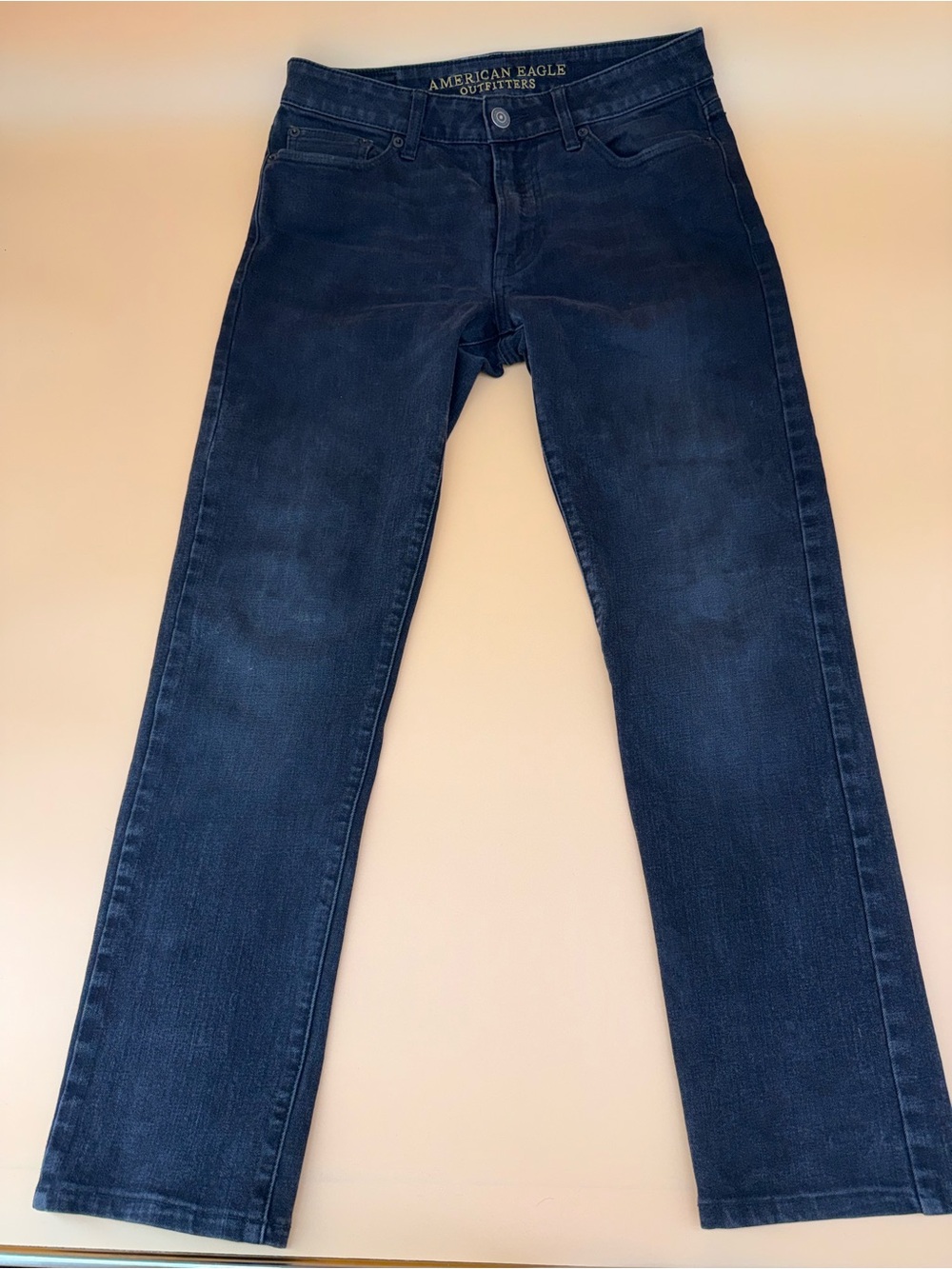 American Eagle Men’s Black Straight-Leg Jeans